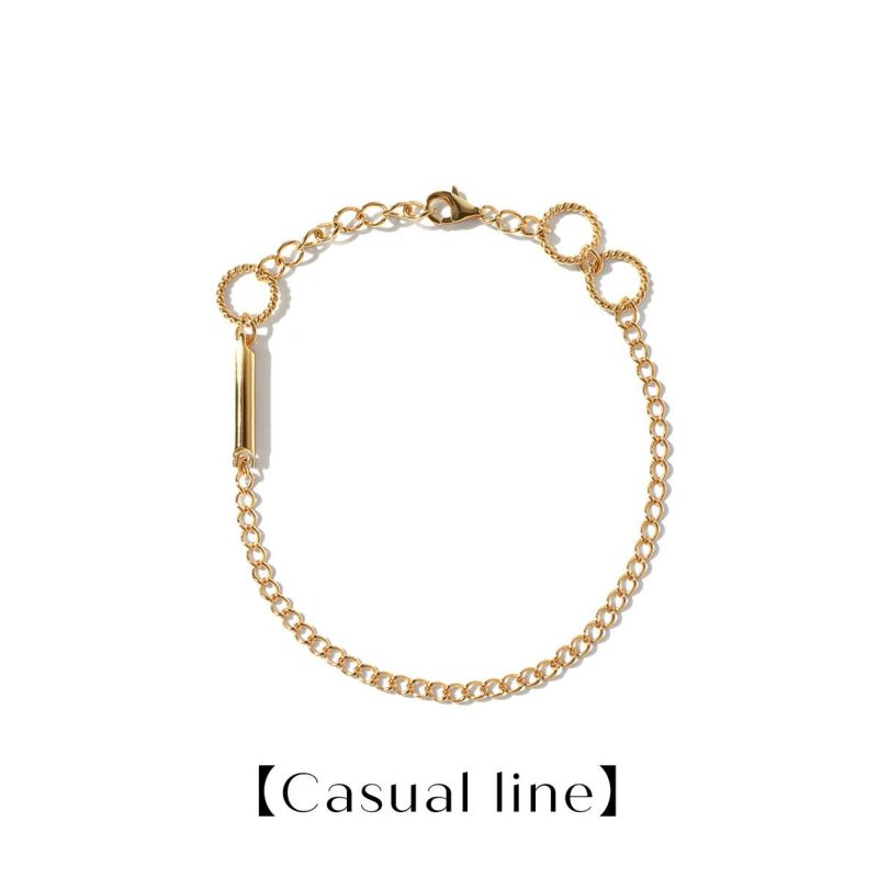 Multi Way Bracelet【Silver925 line】（Gold） | AnY space