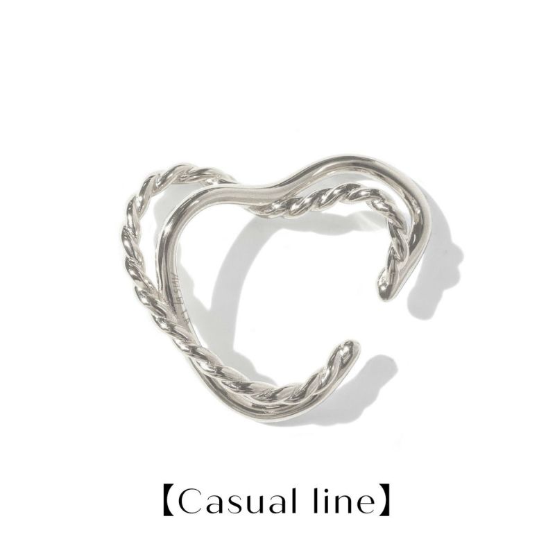 Link Heart Ear Cuff【Silver925 line】（Silver） | AnY space